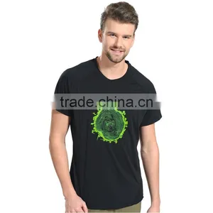 100% Polyester Running t Shirt Fitness Gym Fit t Shirt Quick Dry Men t Shirt thumbnail-3