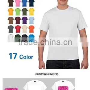 Facturing Custom White Plain t Shirt 100% Plain White Organic Cotton thumbnail-2