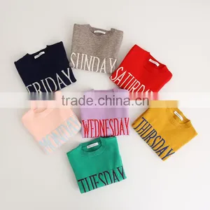 Knitted Cotton Girls Sweater Girl Designer Long Jumper thumbnail-2