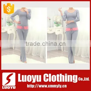 2017 Spring Long Sleeve Running Yoga Sports Gym Wear Suit thumbnail-2