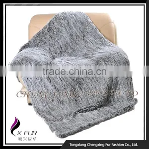 CX-D-92 Wholesale China Rex Rabbit Fur Throw thumbnail-1