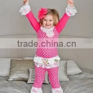 Wholesale Cheap Baby Clothes Boutique Baby Ruffle Shorts and Icing Jogging Pants thumbnail-1