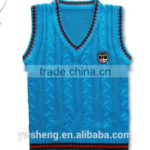 Children Sweater Knit Vest Vest Waistcoat Male Child Sweater Woolen Design Knitted Machine Price Sleeveless Sweater thumbnail-2