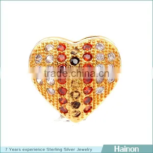 Amazon Hot Sale Heart Sterling Silver Beads Factory thumbnail-1
