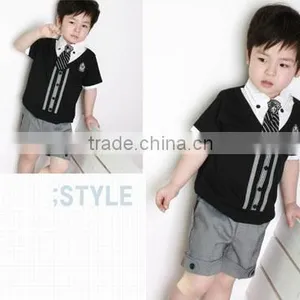 Brand New Boys Gentleman Clothing Suits Boys Clothing Sets Kids Handsome Clothes for Summer thumbnail-6