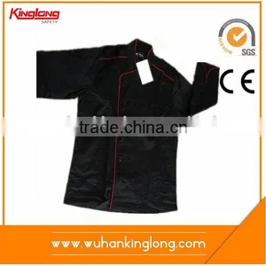 TC Plastic Buttons Knots Black Chef Coat thumbnail-1