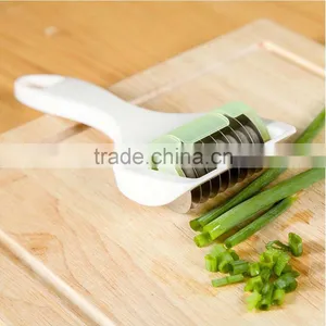 Vegetable Julienne Slicer Cutter Coriander Chopped Chopping Multi Chopper Sharp Scallion Slices Of Onion And Garlic Knife KC1130 thumbnail-1