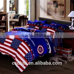 2017 NEW DESIGN FLAG FLANNEL 4PCS BEDDING SET thumbnail-1