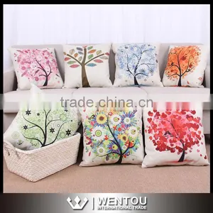 Wholesale Monogram Tree Printed Cushion Cover Pillowcase thumbnail-6