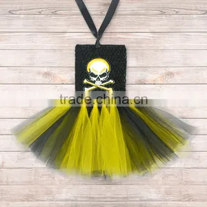 Wholesale Baby Girls Skull Tutu Dress, Kids Halloween Costumes M5091205 thumbnail-1