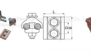 Parallel Groove Clamps Copper Extruded Type thumbnail-1