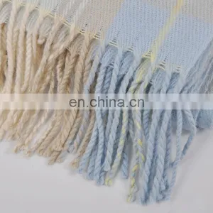 New Autumn And Winter Cashmere Scarf Magic Color Plaid Print Scarf thumbnail-4