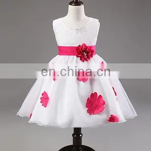 China Boutique Clothing Children Fancy White Wedding Dress Baby Girl Clothes thumbnail-2
