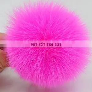2016 Fashion Genuine Fox Fur Hat Accessory Pom Poms Wholesale Fur Ponpon thumbnail-1