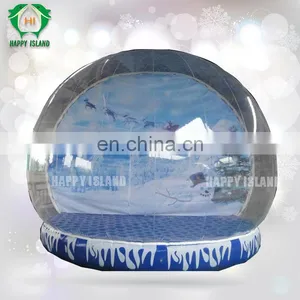 Snowman Themed Inflatable Human Size Snow Globe for Sale thumbnail-5