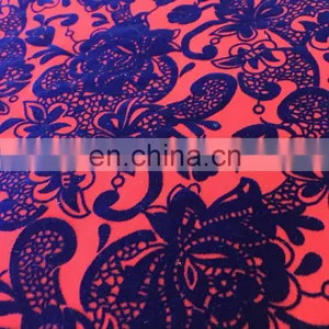 Knitting Fabric FDY Dying With Flocking thumbnail-3