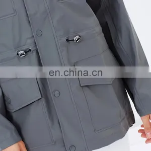 Machine Wash 50% PU 50% Polyester Simple Goose Down Jacket thumbnail-3