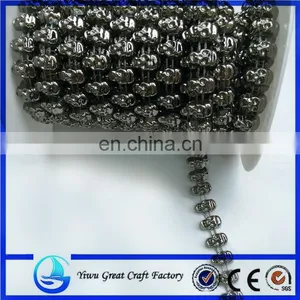 The New Fashion Skull Bead Plastic Electroplating Skulls Connectivity of Beads Chain thumbnail-1