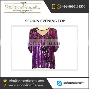 Good Quality Sequin Ladies Top From Wholesale Supplier thumbnail-1