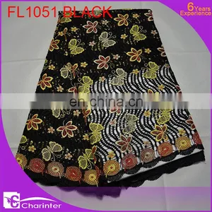Swiss Lace/french Lace Fabric/cord Lace Fabric/guipure Lace Fabric/african Lace Fabric FL1051 Yellow thumbnail-2