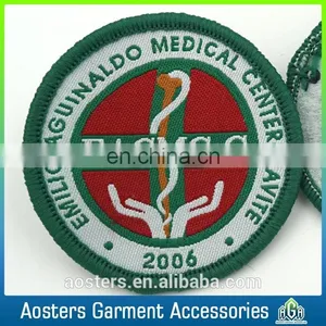 Customize High Quality Overlock Woven Badge for Clothing thumbnail-6