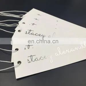 Garment Crownwin Recycled Jeans Paper Hang Tag With Logo Hang Tags thumbnail-2