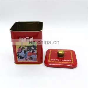 105x105 Recycled Metal Tin Cookie Container Whole Sale thumbnail-1