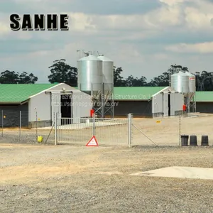 Light Steel Frame Chicken House Designs Prefab Chicken Farm Building thumbnail-1