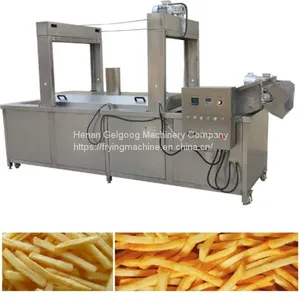 Continuous French Fries Frying Machine/french Fries Deep Frier thumbnail-1