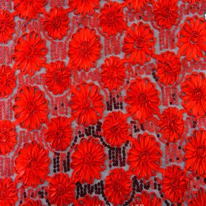 African Small Order Acceptable Sequins Lace Korean Sequin Dress Fabric thumbnail-5