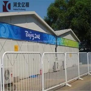 Temporary Steel Road Safety Barricade Crowd Control Barriers thumbnail-3