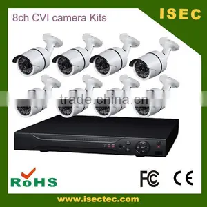 HD H.264 720P 8ch CVI Camera Kits With Bullet Cameras and 4channel P2P Camera Cctv Kit thumbnail-1