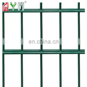 Green Galvanized Powder Coated 868 Double Wire Mesh Fence thumbnail-4