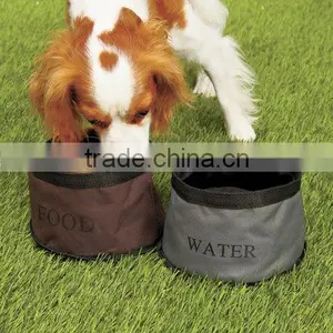 Waterproof Protable Travel Pet Dog Food Bowl thumbnail-1