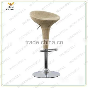 WorkWell Hot Sell Modern New Design Stainless Steel Swivel BarStool Kw-B2001b thumbnail-3