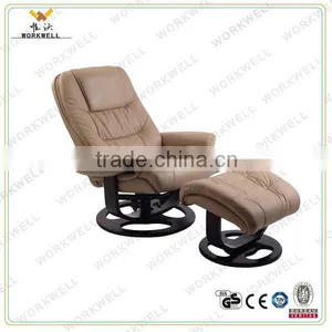WorkWell Cheapest PU Leather Recliner Living Room Chair With Footrest Kw-R65 thumbnail-1