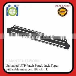 Fast Delivery Unloaded UTP 24 Port Keystone Patch Panel thumbnail-1