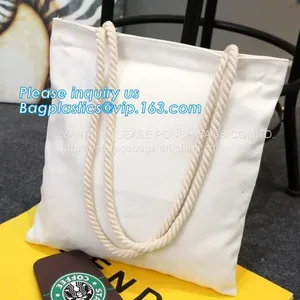 CANVAS TOTE BOAT BAGS, ECO SHOULDER HANDLE HANDY BAGS, SHOPPING SHOPPER GROCERY, LAUNDRY BAGS thumbnail-3