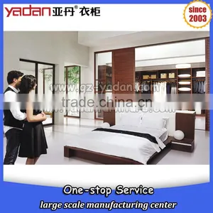 Latest Custom Made Luxury Bed Room Furniture Modern Wood Bed Design thumbnail-1
