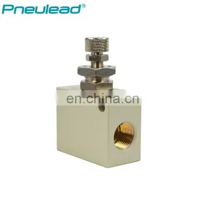 Pneulead Type QS-03 3/8'' Pneumatic Air Manual One Way Solenoid Throttle Flow Control Valve thumbnail-2
