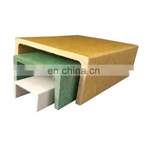 High Strength Fiberglass C Channel Profile/frp Channel for Stairs Ladder/fiberglass Structural Shapes thumbnail-3