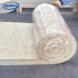 Thermal Insulation Materials FM Certificate Rock Wool Blanket With Aluminum Foil FSK Facing /wire Mesh thumbnail-4