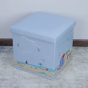 PVC Ottoman With Pattern thumbnail-1