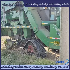 Customized Triangular Track Semi Chain Track Corn Harvester Not Afraid of Rainy Season thumbnail-5