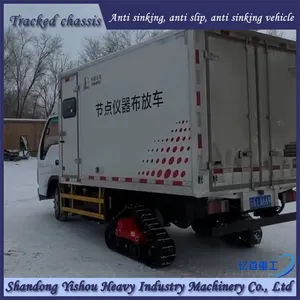 Truck Modification With Rubber Tracks, Half Chain Tracks, Snow Anti-skid and Anti Sinking Features thumbnail-3
