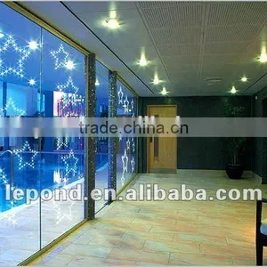 Curtain Wall Temper Glass With Color LED Lights thumbnail-2