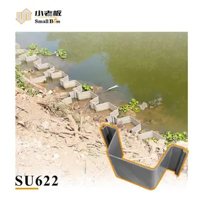 2025 New Developed Type U622 Hot Selling Grey Color Vinyl Plastic Synthetic Sheet Piles for Waterfront Structures thumbnail-2