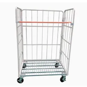 Warehouse Logistics Sorting Carbinet Trolley Metal Roll Container thumbnail-1