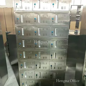 24-Door Stainless Steel Office Locker — 71
