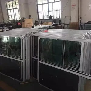 Auto Glass Window With Aluminum Frame and Rubber thumbnail-1